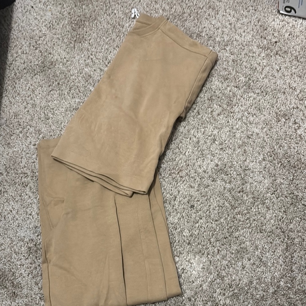 Zara Kids Matching Set in Tan